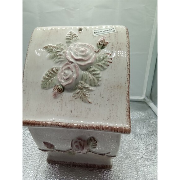 Midwestern Homes Birdhouse White‎ Pink Green - Picture 4 of 7